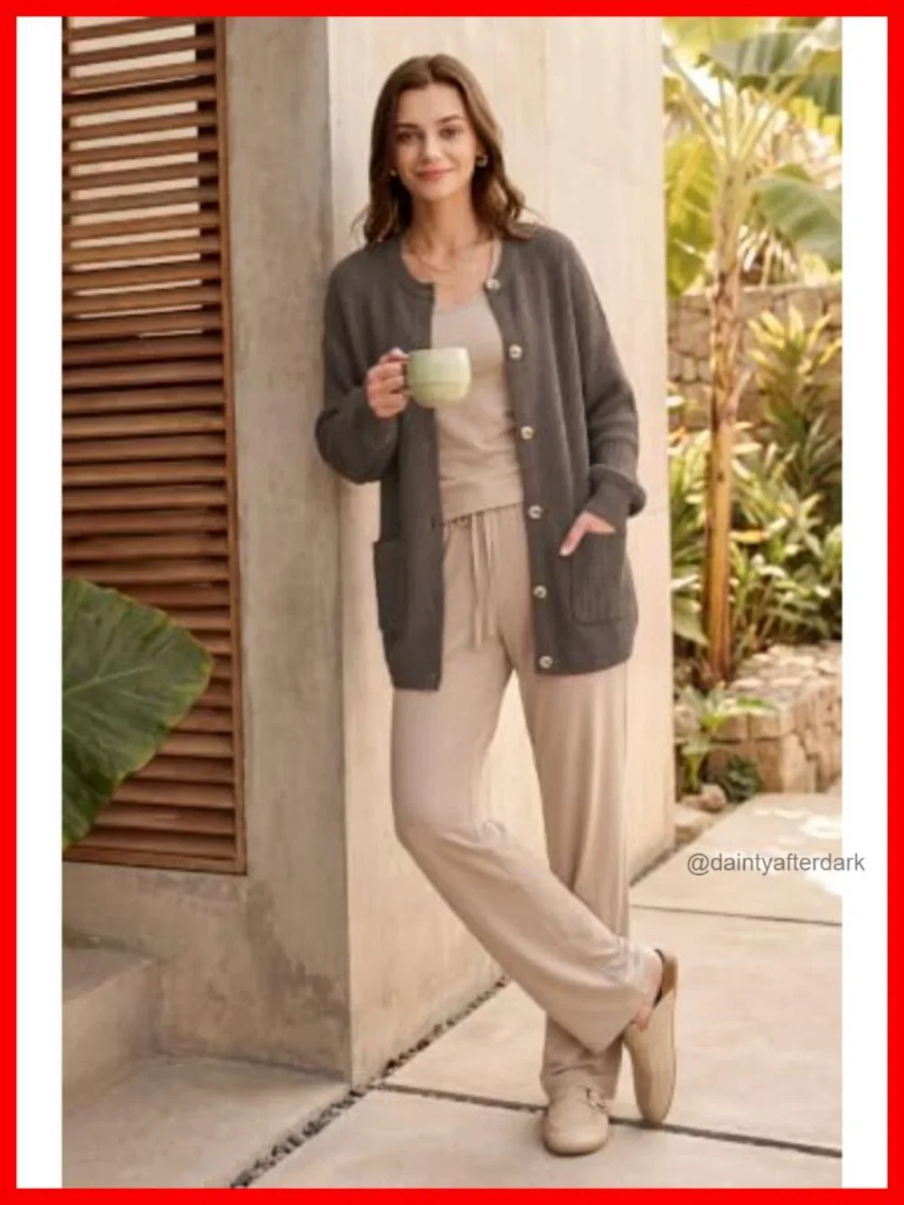 Oversized Wool Blend Cardigan | Non-Itchy Chunky Knit, Button Front, Long Sleeve